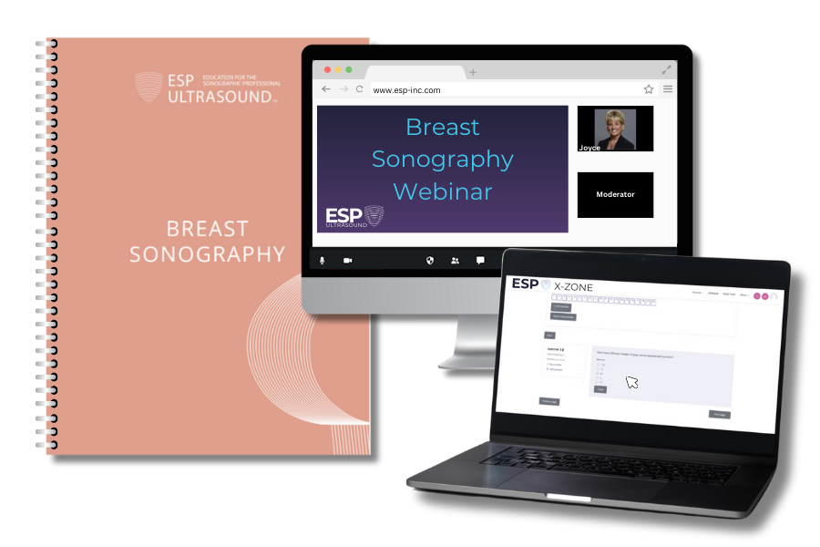 Register for ESP's breast sonography webinar and receive access to the webinar, a workbook, and our X-ZONE, offering an in-depth breast sonography review